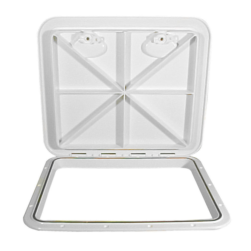 Beckson 18x21 Rectangular Hatch - White - ASA Material Acrylonitrile Styrene Acrylate HT1821AW — Quality Boat Parts