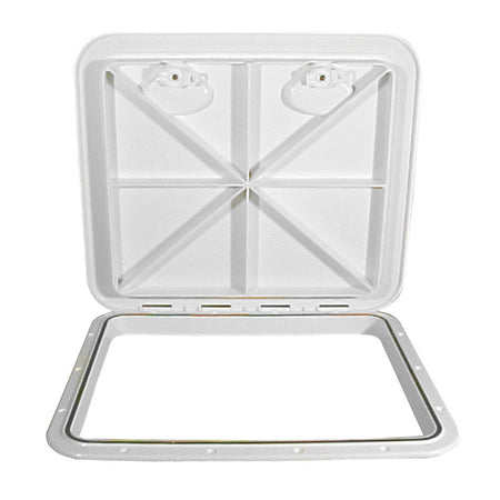 Beckson 18x21 Rectangular Hatch - White - ASA Material Acrylonitrile Styrene Acrylate HT1821AW — Quality Boat Parts