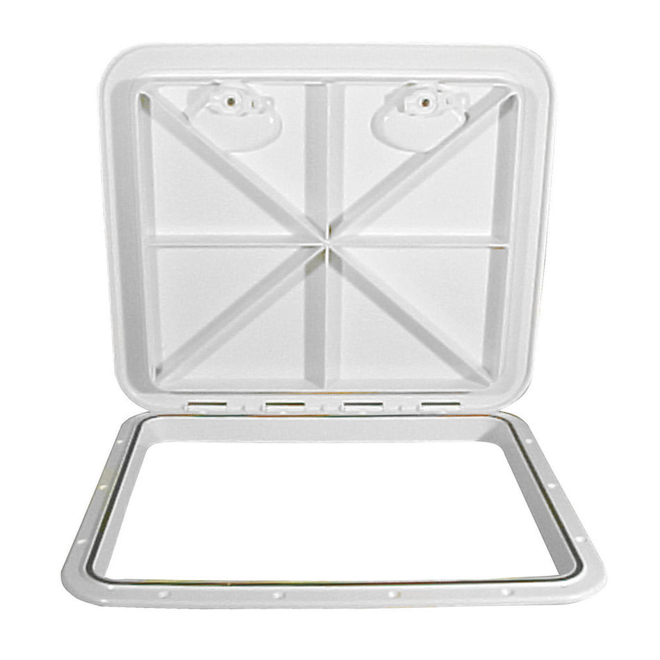 Beckson 18x21 Rectangular Hatch - White - ASA Material Acrylonitrile Styrene Acrylate HT1821AW — Quality Boat Parts