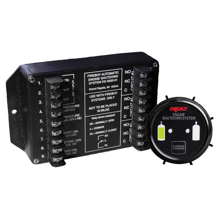 Fireboy-Xintex Engine Shutdown System w/Round Display ES-3000-01 — Quality Boat Parts