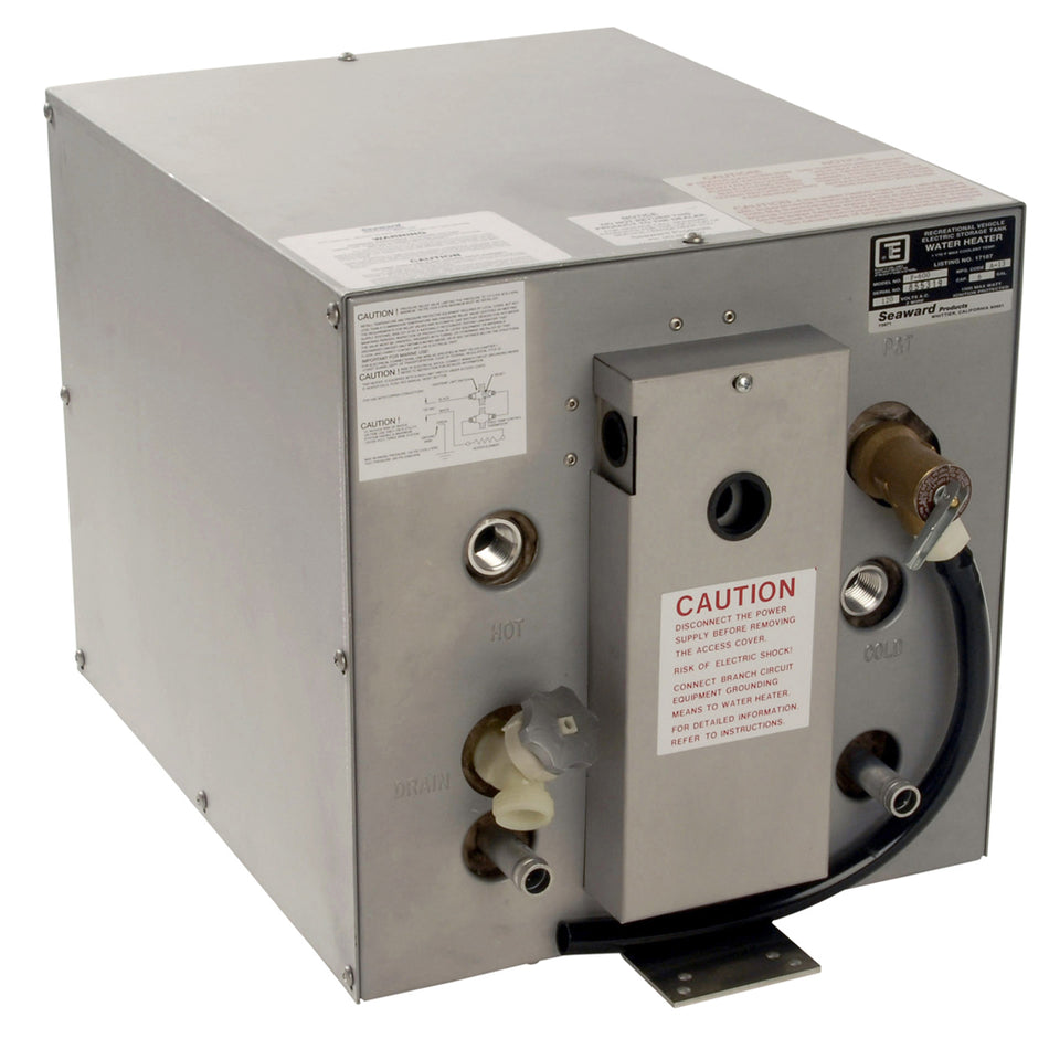 Whale Seaward 6 Gallon Hot Water Heater w/ Front Heat Exchanger - Galvanized Steel - 120V - 1500W F600 — Quality Boat Parts