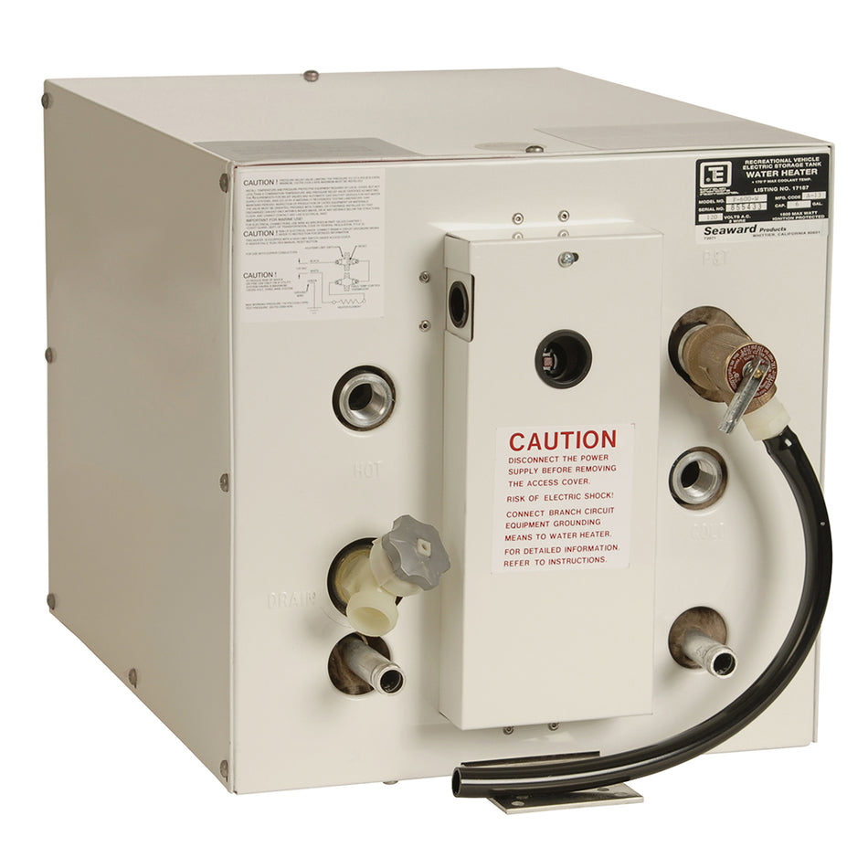 Whale Seaward 6 Gallon Hot Water Heater w/ Front Heat Exchanger - White Epoxy - 240V - 1500W F650W — Quality Boat Parts