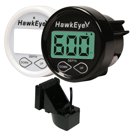 HawkEye DepthTrax In-Dash Digital Depth Gauge - Transom Mount DT2B-TM — Quality Boat Parts