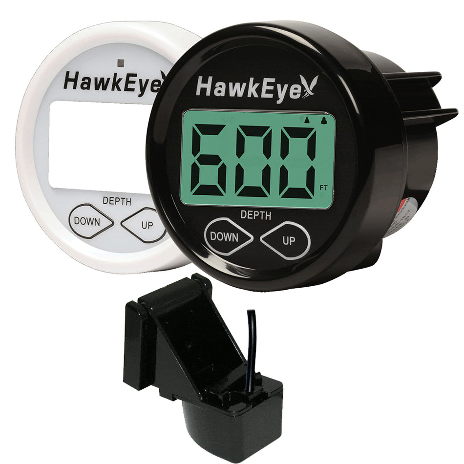 Hawkeye DepthTrax In-Dash Digital Depth & Temp Gauge - Transom Mount DT2BX-TM — Quality Boat Parts