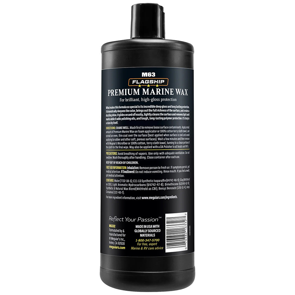 Meguiar's Flagship Premium Marine Wax - 32oz M6332 — Quality Boat Parts