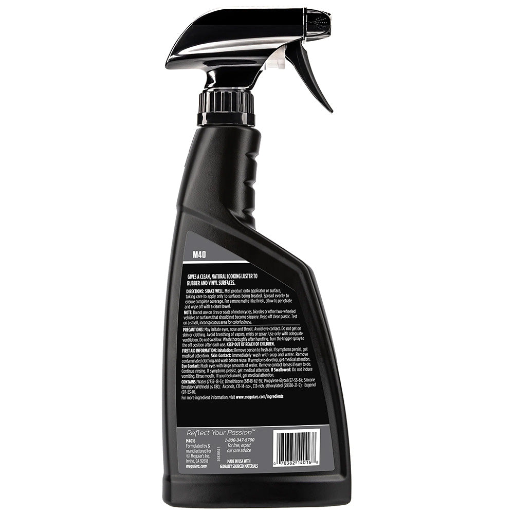 Meguiar's M40 Mirror Glaze Vinyl & Rubber Cleaner & Conditioner - 16oz M4016 — Quality Boat Parts