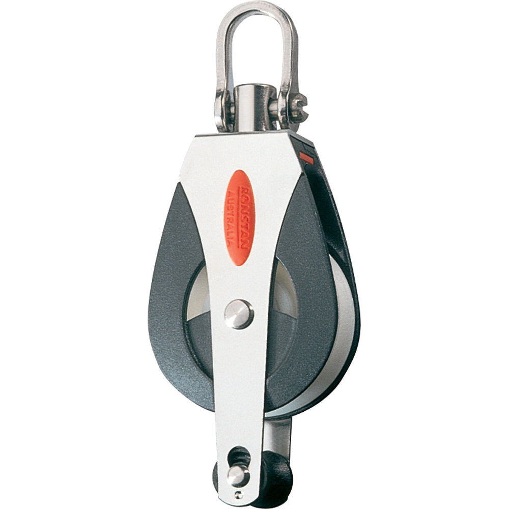 Ronstan Series 40 All Purpose Block - Single - Becket - Universal Head RF41110 — Quality Boat Parts