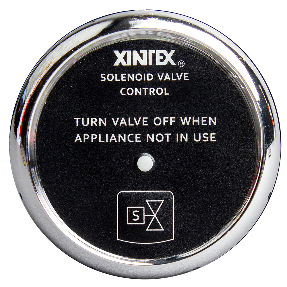 Fireboy-Xintex Propane Control & Solenoid Valve w/Chrome Bezel Display C-1C-R — Quality Boat Parts