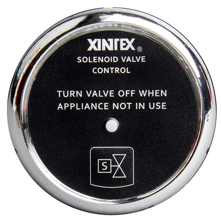 Fireboy-Xintex Propane Control & Solenoid Valve w/Chrome Bezel Display C-1C-R — Quality Boat Parts