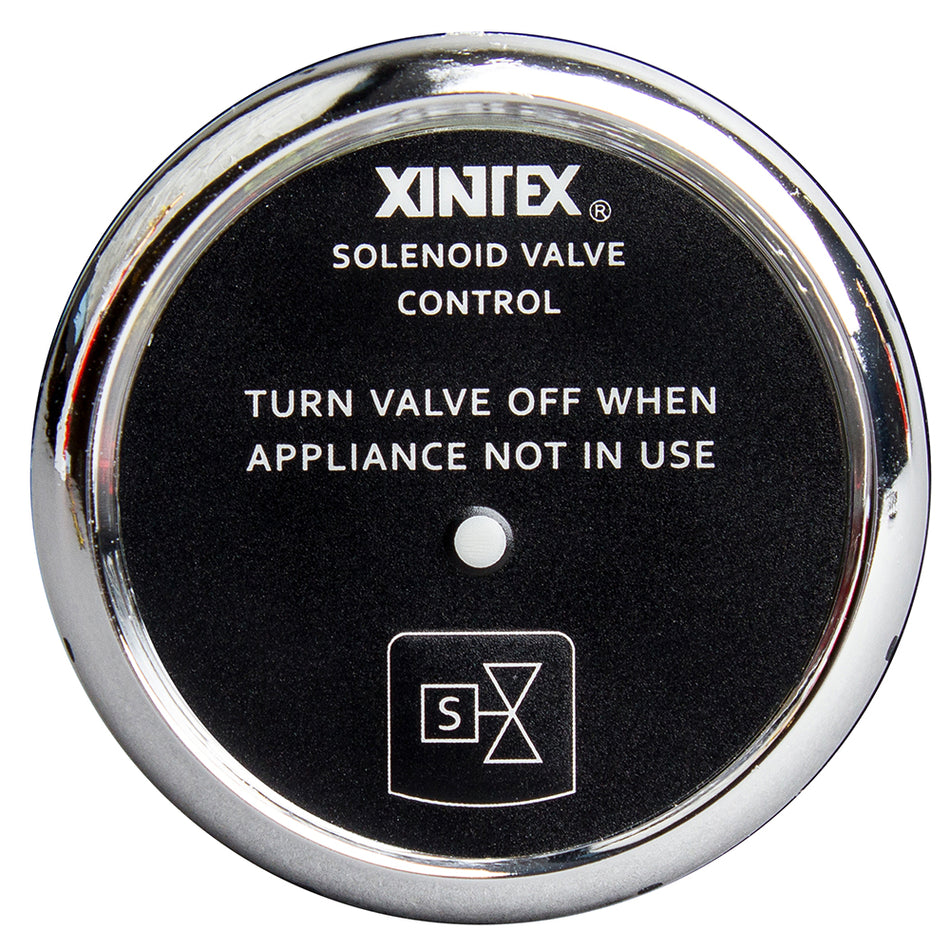 Fireboy-Xintex Propane Control & Solenoid Valve w/Chrome Bezel Display C-1C-R — Quality Boat Parts