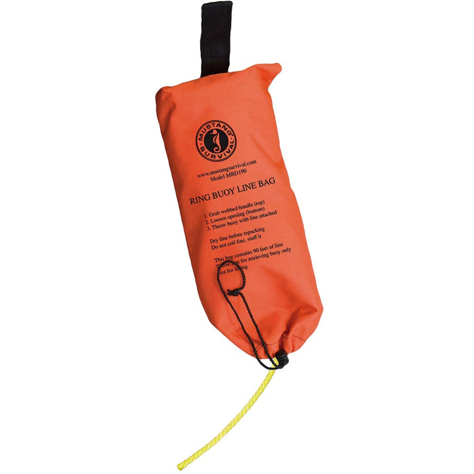 Mustang Ring Buoy Throw Bag - 90' Rope MRD190-0-0-215 — Quality Boat Parts