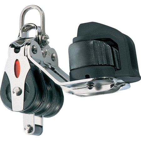 Ronstan Series 20 Ball Bearing Block - Triple - Becket - Cam Cleat - 2-Axis Shackle Head RF20332 — Quality Boat Parts