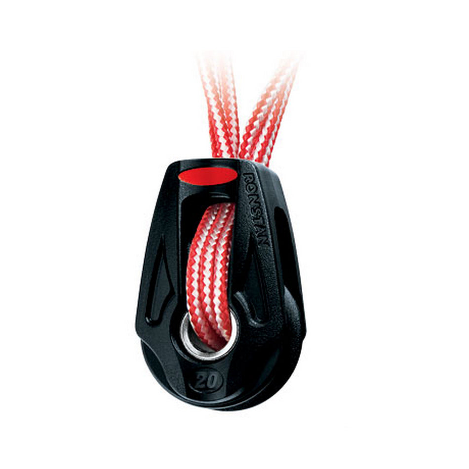 Ronstan Series 20 Ball Bearing Orbit Block - Single - Dyneema Lashing - Becket Option RF25109 — Quality Boat Parts
