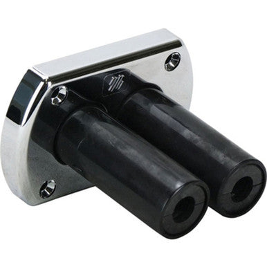 Uflex Chrome Dual Through Hull Connector Flange (R8Ch) — Quality Boat Parts