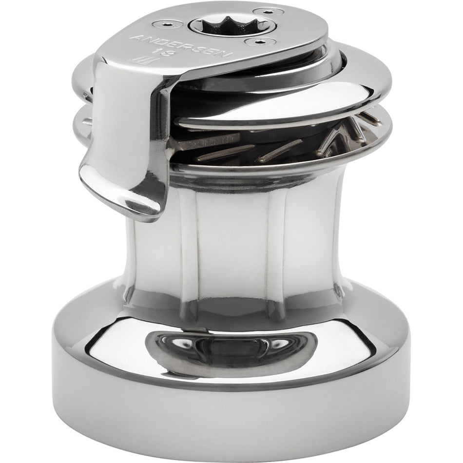 ANDERSEN 18 ST FS Self-Tailing Manual Single Speed Winch - Full Stainless RA2018010000 — Quality Boat Parts