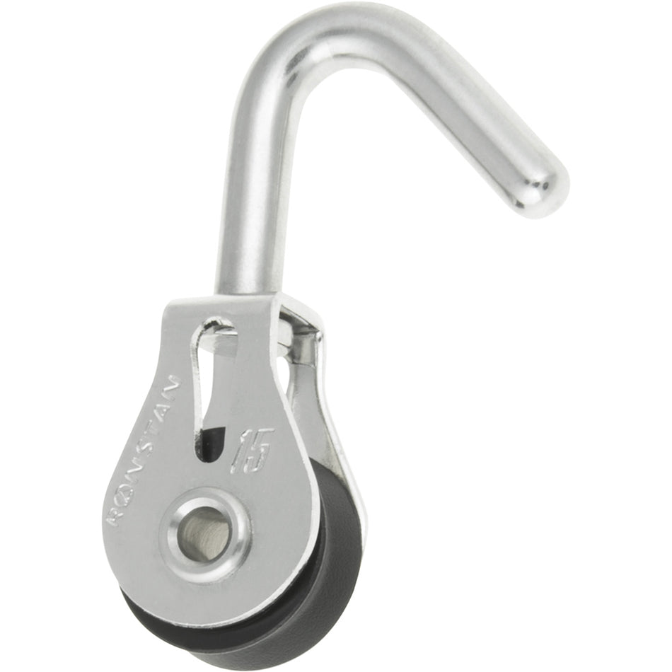 Ronstan Series 15 Ball Bearing Utility Block - Single, Swivel Hook Head RF15180 — Quality Boat Parts