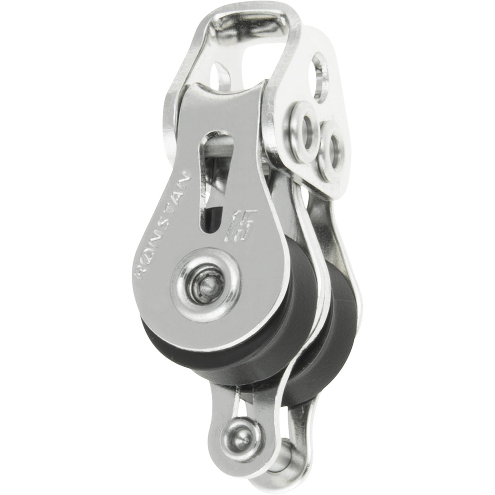 Ronstan Series 15 Ball Bearing Utility Block - Double, Becket RF15212 — Quality Boat Parts
