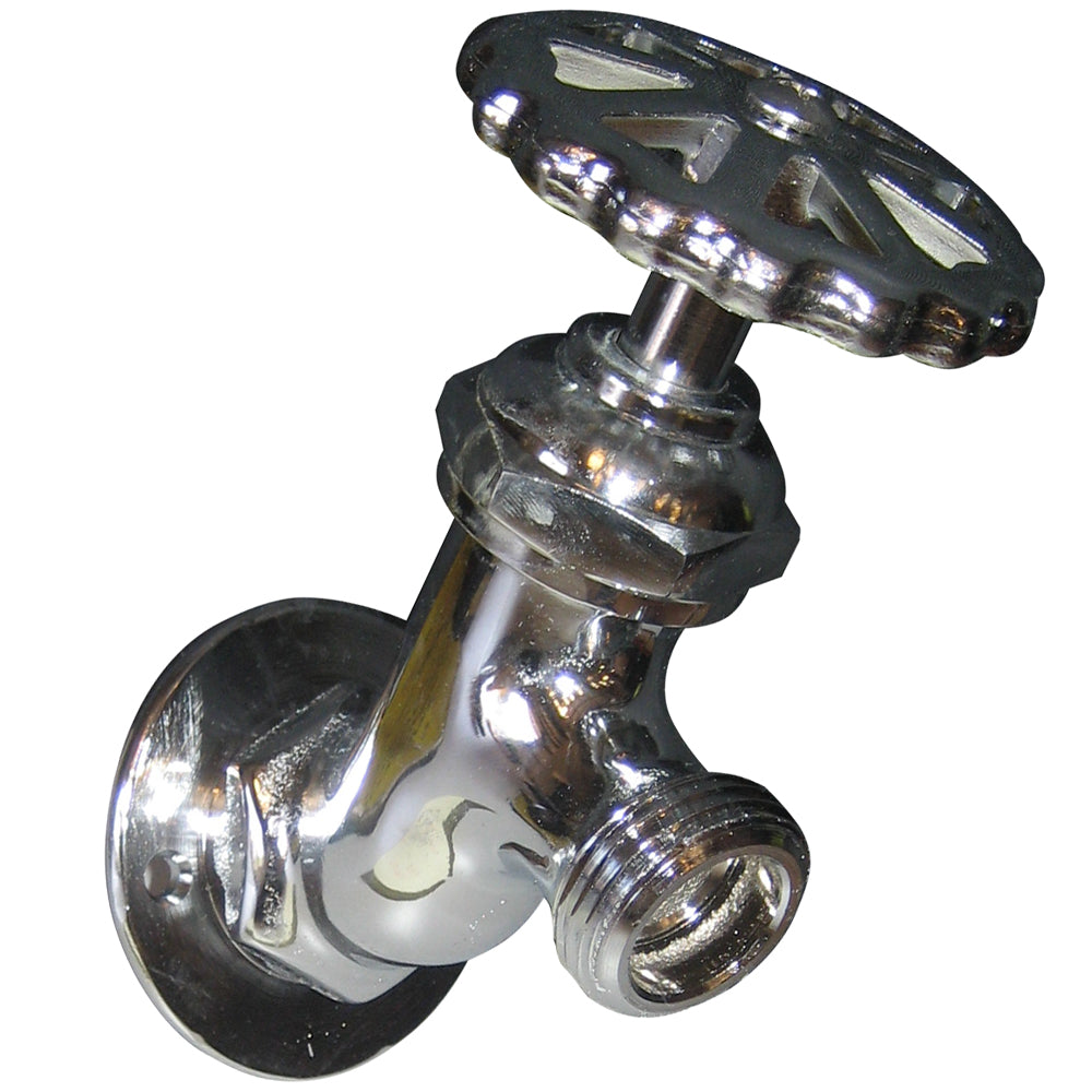 Whitecap CP Brass LG Sillcock 2-3/16" Base 4" Depth P-2453C — Quality Boat Parts