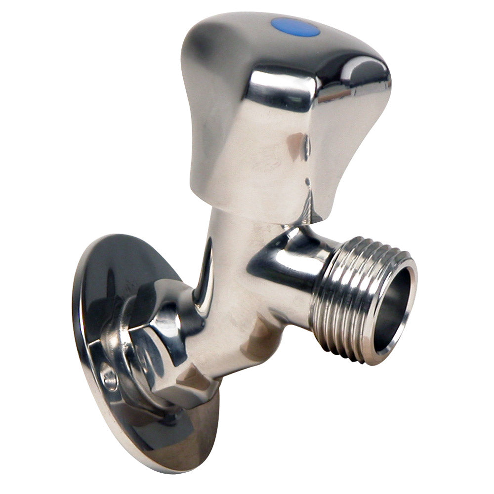 Whitecap S.S. Faucet 2-3/16" Base 3-3/16" Depth P-2456C — Quality Boat Parts