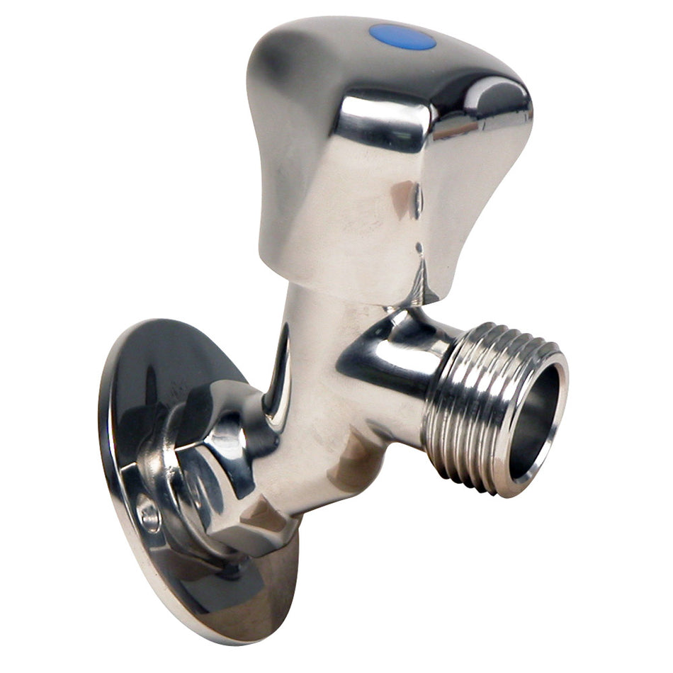 Whitecap S.S. Faucet 2-3/16" Base 3-3/16" Depth P-2456C — Quality Boat Parts