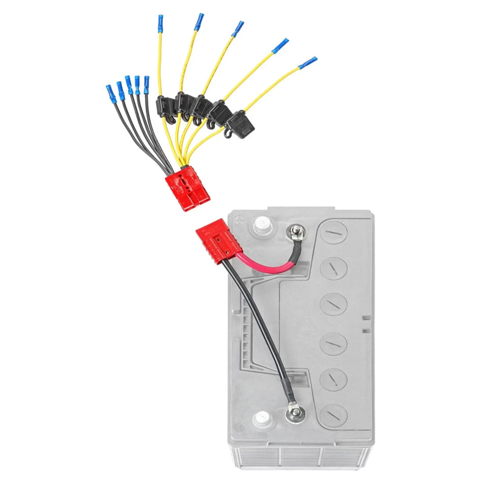 Connect-Ease Multi 5 Fused Lead Accessory Connection System CE12VB5FK — Quality Boat Parts