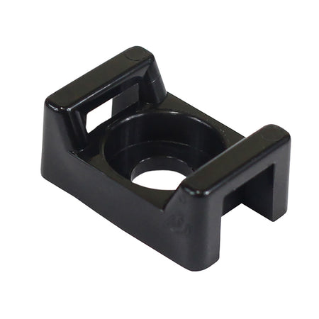 Pacer Screw Down Cable Tie Mount - #8 Screw Mount Method - Black - 100 Pack CTM2S8BK-100 — Quality Boat Parts