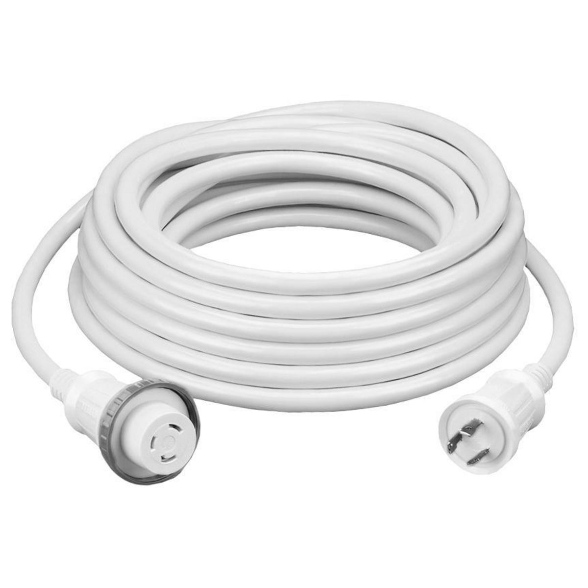 Hubbell HBL61CM08W 30A 50 Foot White Shore Cord HBL61CM08W — Quality Boat Parts
