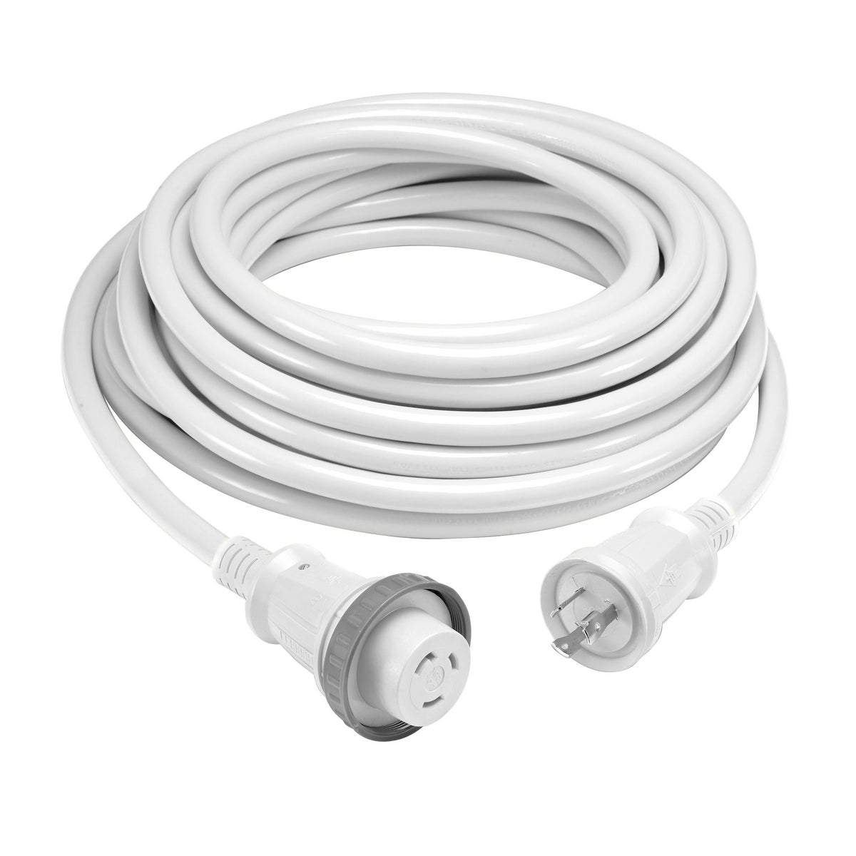 Hubbell HBL61CM08WLED 30 Amp 50 Foot Cordset With LED White HBL61CM08WLED — Quality Boat Parts