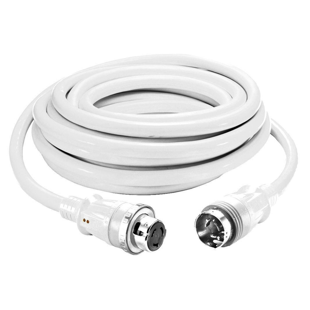 Hubbell HBL61CM42WLED White 50AMP Cable W/LED 25' HBL61CM42WLED — Quality Boat Parts