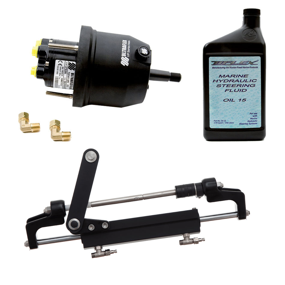Uflex HYCO 1.1 Front Mount OB System up to 175HP - Includes UP20 FM Helm, 2qts of Oil, UC95-OBF Cylinder HYCO 1.1 — Quality Boat Parts
