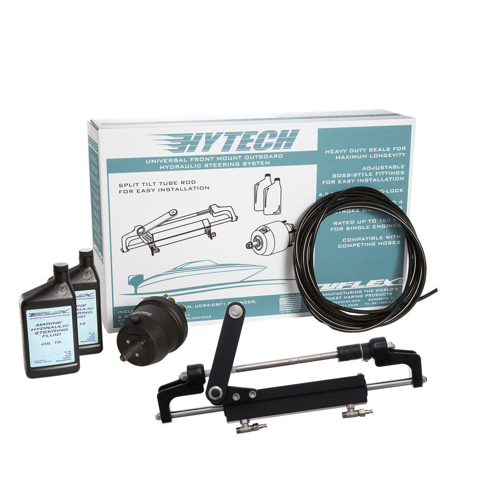 Uflex HYTECH 1.1 Front Mount OB System up to 175HP - Includes UP20 FM Helm, 2qts of Oil, UC95-OBF Cylinder & 40' Tubing HYTECH 1.1 — Quality Boat Parts