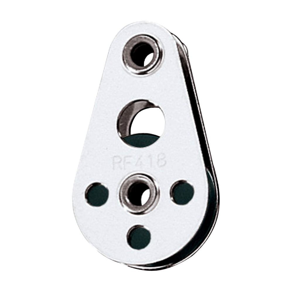 Ronstan Wire Block - Tubular Rivet Head w/Nylatron® Sheave - 25mm (1") Sheave Diameter RF418 — Quality Boat Parts
