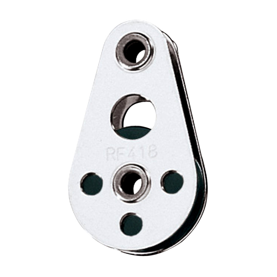 Ronstan Wire Block - Tubular Rivet Head w/Nylatron® Sheave - 25mm (1") Sheave Diameter RF418 — Quality Boat Parts