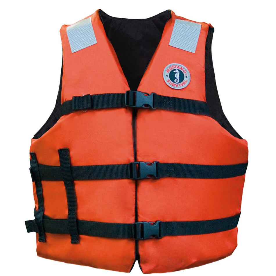 Mustang Flotation Vest - Orange - Adult Universal MV3104T1-2-0-216 — Quality Boat Parts