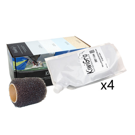 KiwiGrip 4 - 1 Liter Pouches - Grey w/4" Roller KG-4GP-R — Quality Boat Parts