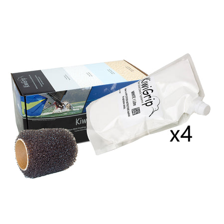 KiwiGrip 4 - 1 Liter Pouches - White w/4" Roller KG-4WP-R — Quality Boat Parts