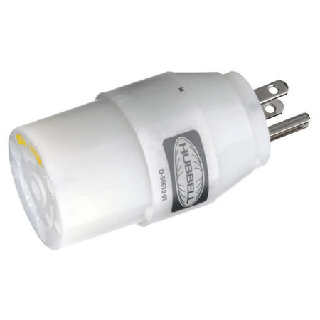 Hubbell HBL31CM28 Adapter 30A Female To 15A Male HBL31CM28 — Quality Boat Parts