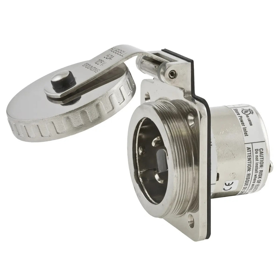 Hubbell HBL503SS Inlet Round 50A 125V HBL503SS — Quality Boat Parts