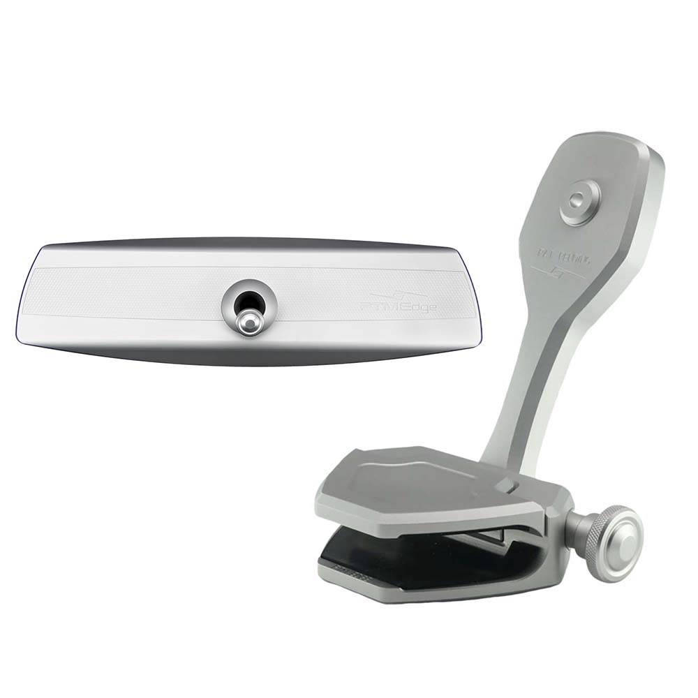 PTM Edge Mirror/Bracket Kit w/VR-140 Elite Mirror & ZXR-361 (Silver) P12848-1361TEBCL — Quality Boat Parts