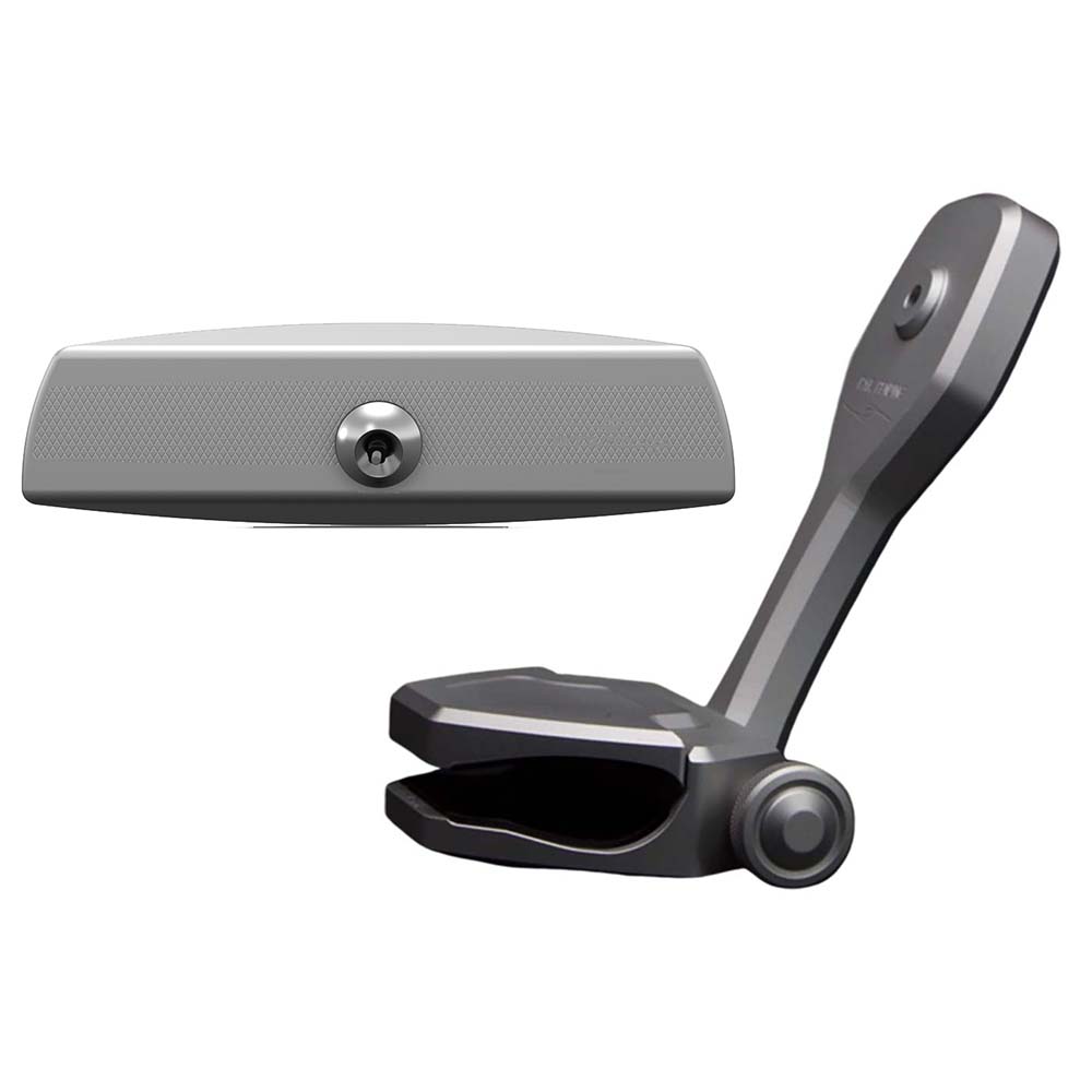 PTM Edge Mirror/Bracket Kit w/VR-140 Elite Mirror & ZXR-361 (Titanium Grey) P12848-1361TEBGR — Quality Boat Parts