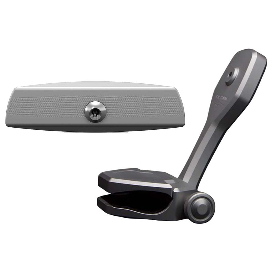 PTM Edge Mirror/Bracket Kit w/VR-140 Elite Mirror & ZXR-361 (Titanium Grey) P12848-1361TEBGR — Quality Boat Parts