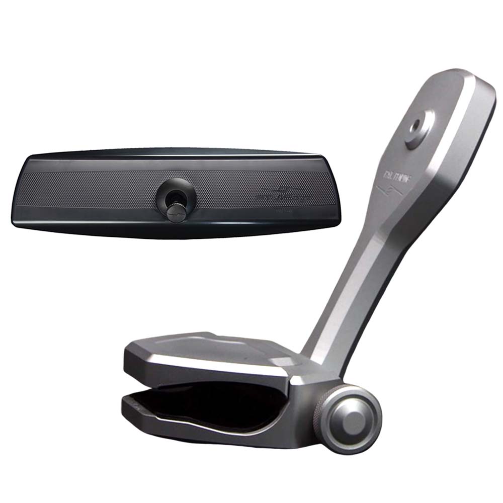 PTM Edge Mirror/Bracket Kit w/VR-140 PRO Mirror & ZXR-320 (Silver) P12848-2320TEBCL — Quality Boat Parts