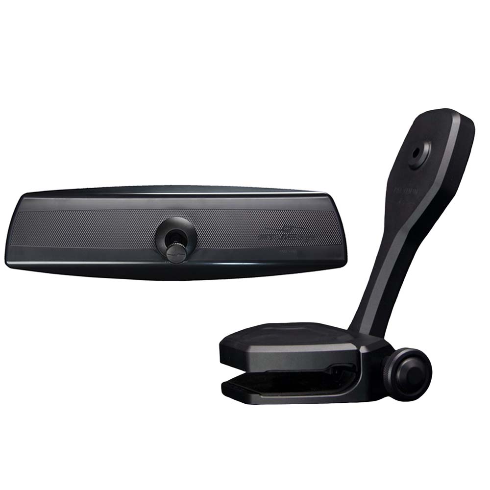 PTM Edge Mirror/Bracket Kit w/VR-140 PRO Mirror & ZXR-360 (Black) P12848-2360TEBBK — Quality Boat Parts