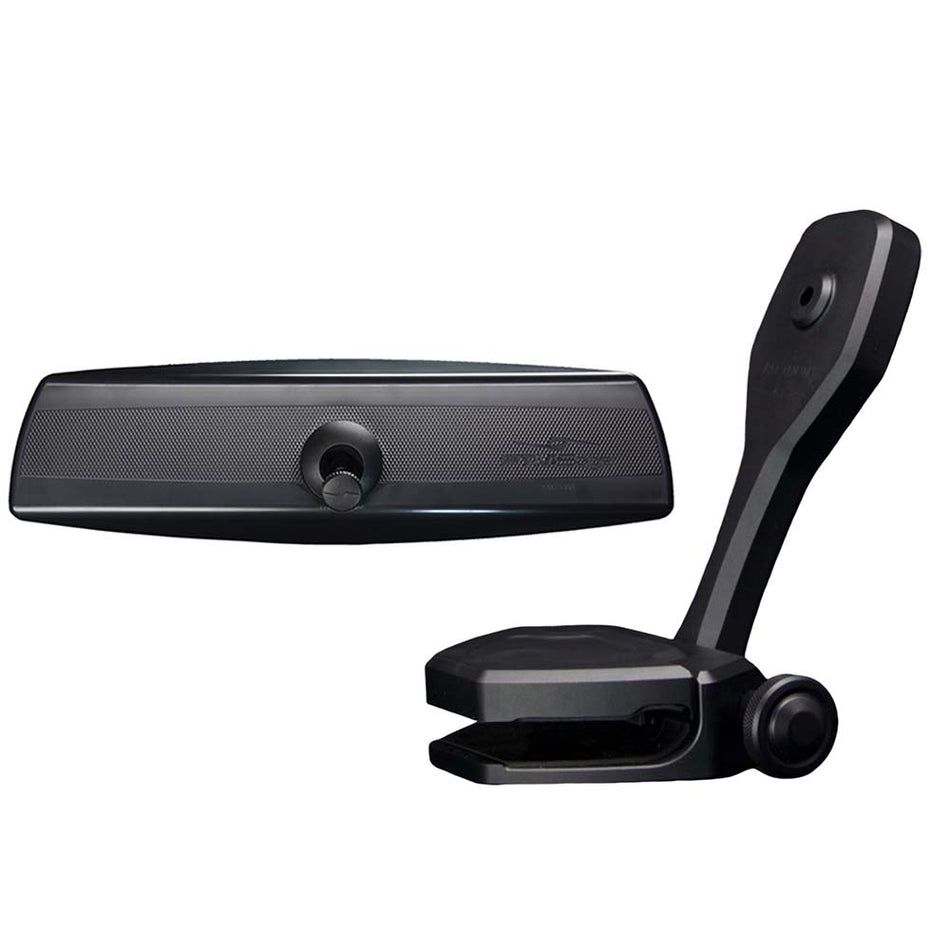 PTM Edge Mirror/Bracket Kit w/VR-140 PRO Mirror & ZXR-360 (Black) P12848-2360TEBBK — Quality Boat Parts