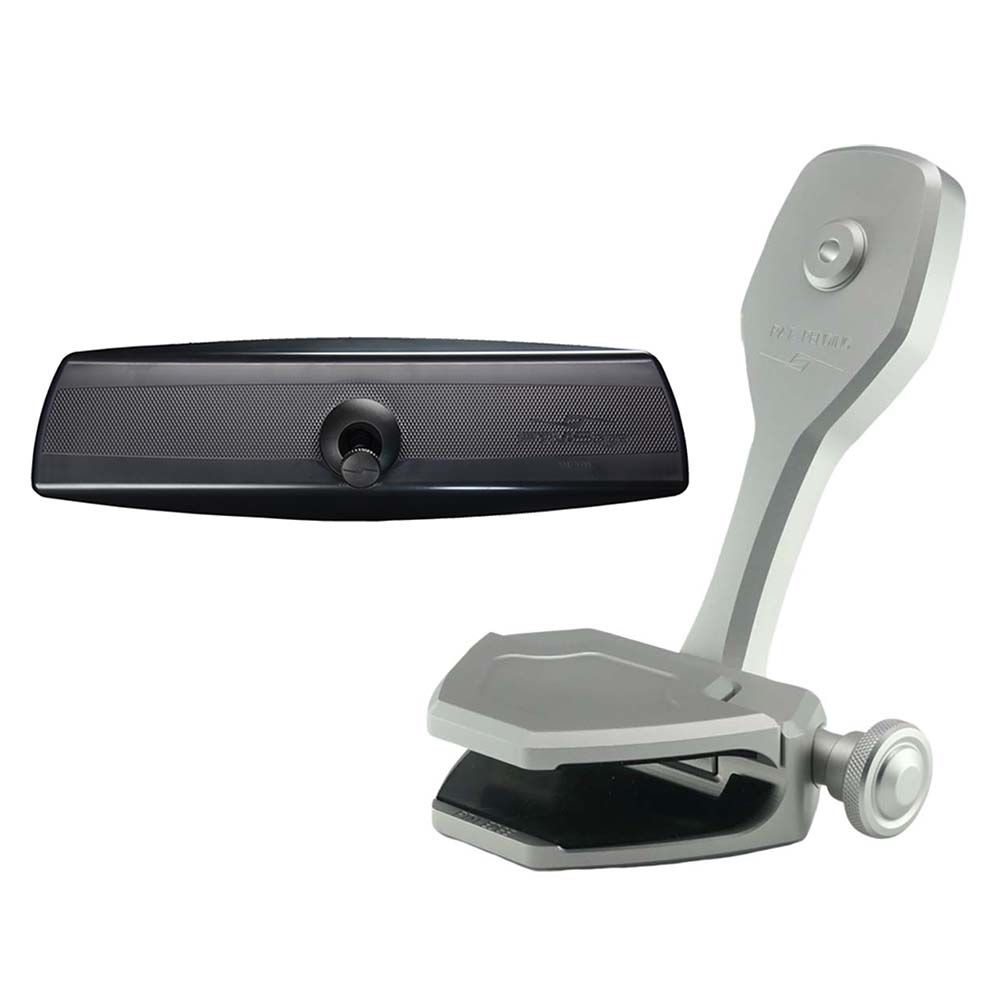 PTM Edge Mirror/Bracket Kit w/VR-140 PRO Mirror & ZXR-360 (Silver) P12848-2360TEBCL — Quality Boat Parts