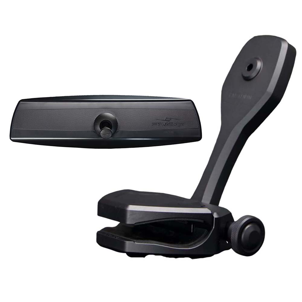 PTM Edge Mirror/Bracket Kit w/VR-140 PRO Mirror & ZXR-361 (Black) P12848-2361TEBBK — Quality Boat Parts