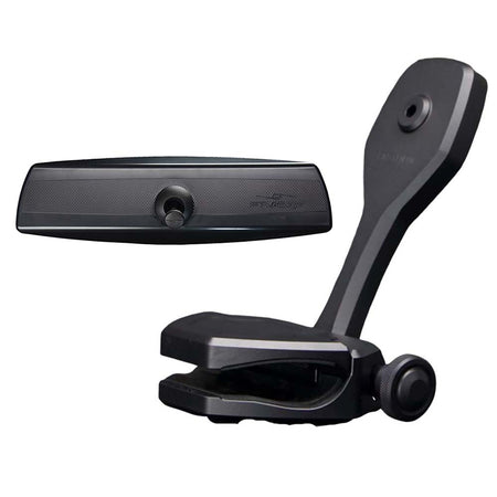 PTM Edge Mirror/Bracket Kit w/VR-140 PRO Mirror & ZXR-361 (Black) P12848-2361TEBBK — Quality Boat Parts