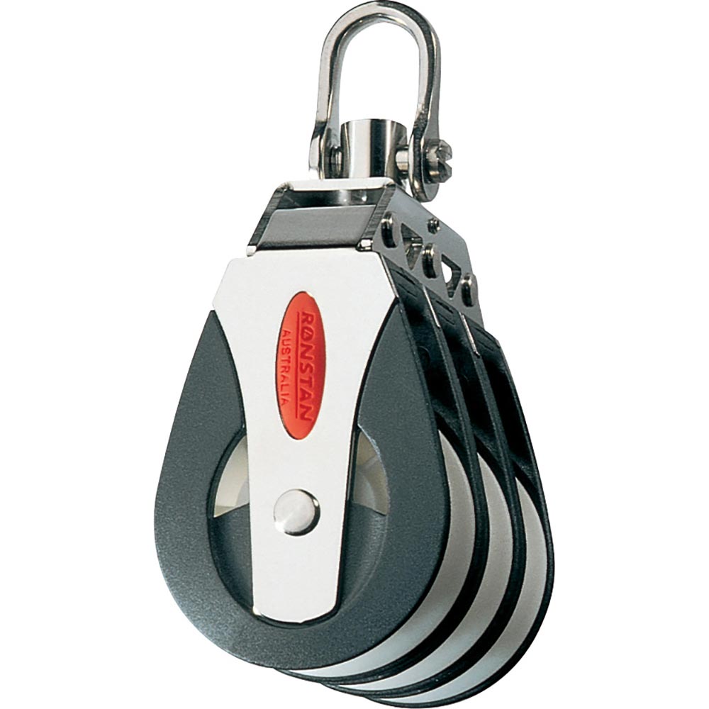 Ronstan Series 40 All Purpose Block - Triple - Swivel Head RF41300 — Quality Boat Parts