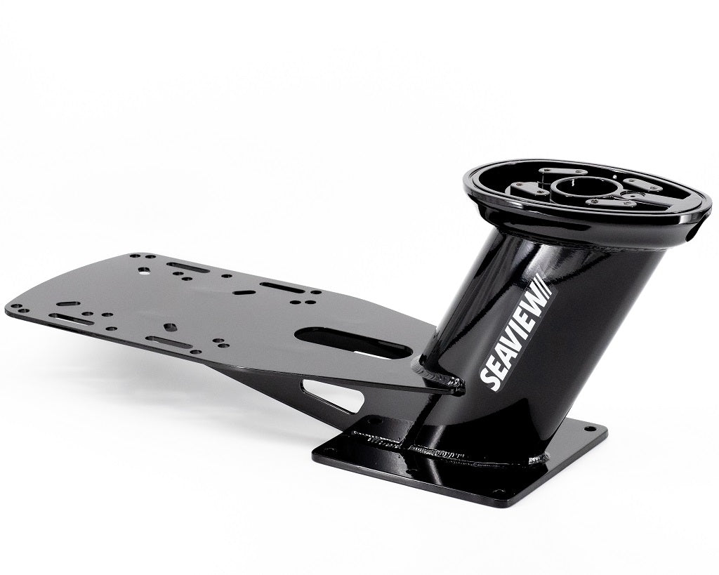 Seaview PMADM1M2BLK Dual Mount Aft Rake Requires Plate Black PMADM1M2BLK — Quality Boat Parts
