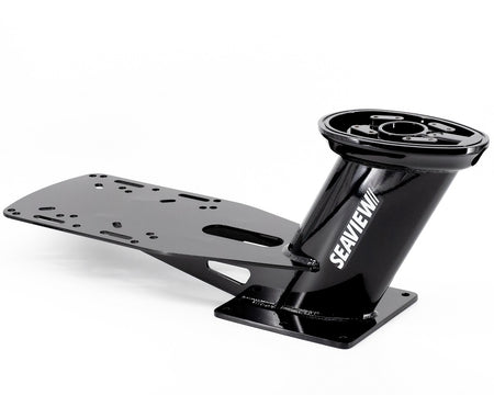 Seaview PMADM1M2BLK Dual Mount Aft Rake Requires Plate Black PMADM1M2BLK — Quality Boat Parts